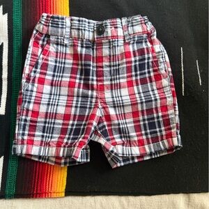 The Children's Place Red and Blue Checkered Shorts